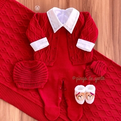 Saída Maternidade Tricot 4 Peças Tressê