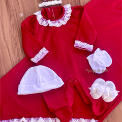 Saída Maternidade Algodão Egípcio 2 Peças Dorothy