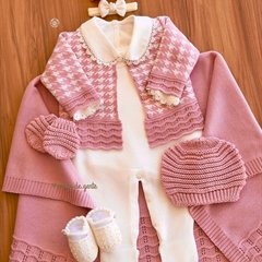 Saída Maternidade Tricot 4 Peças Pied Poule