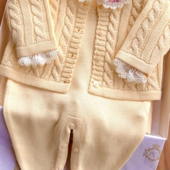 Saída Maternidade Tricot 4 Peças Tranças